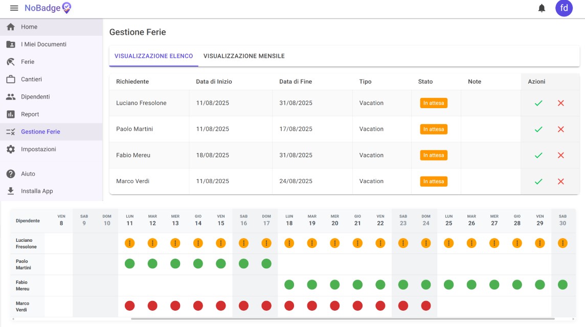 NoBadge Dashboard